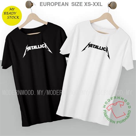 METALLICA T Shirt Baju Streetwear Unisex Viral Shirt Baju Kain Tebal