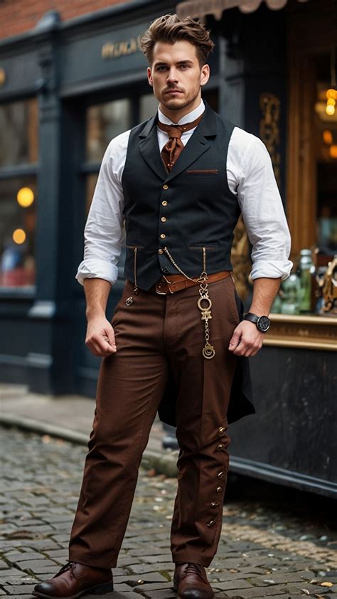 Steampunk Homme Élégant Et Innovant In 2024 Steampunk Mens Fashion