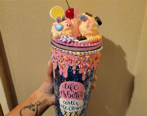 Personalized Jumbo Ice Cream Cone Tumbler Etsy