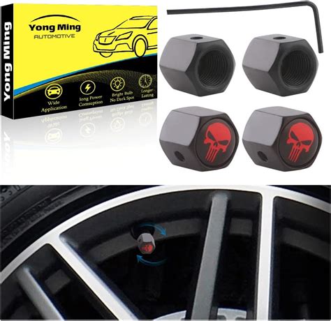 Amazon Hisport Anti Theft Pcs Universal Car Tire Valve Stem Caps