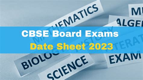 CBSE Board Exams Date Sheet 2023 Class 10 12 Schedule Likely By This