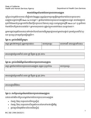 Fillable Online MC 382Authorized Representative Appointment Form CAM