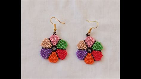 DIY TAKI TASARIM ÇİÇEK KÜPE YAPIMI JEWELRY DESIGN FLOWER EARRINGS