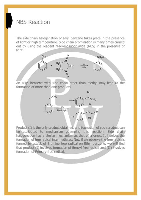 Nbs Reaction About Nbs Mechanism N Bromosuccinimide Use Pw