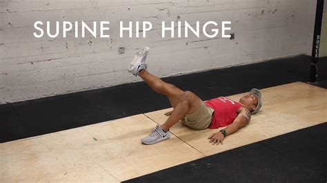 Supine Hip Hinge Youtube