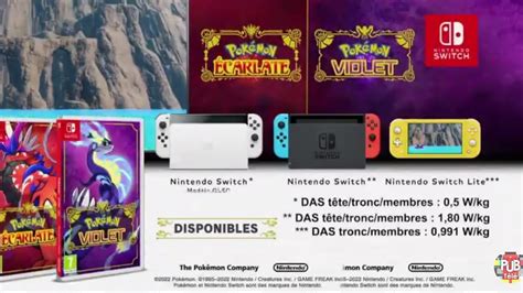 Pok Mon Carlate Et Pok Mon Violet Nintendo Switch Disponibles Pub