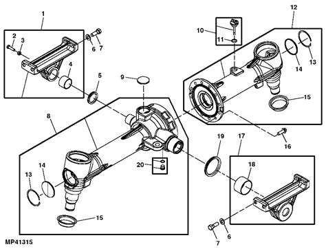 3038e Tractor Compact Utility Axle Housing Mfwd 610534 Epc John Deere Lva15998 Ag Cce