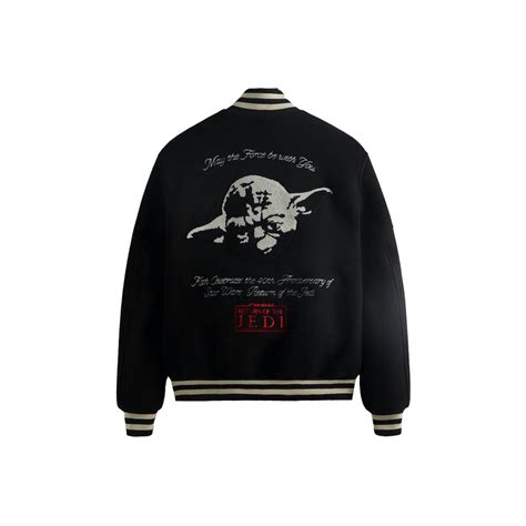 Kith X Star Wars Jedi Varsity Jacket Black Phkith X Star Wars Jedi