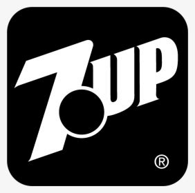 7up Logo Black And White - 7up Logo Vector, HD Png Download - kindpng