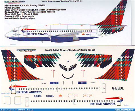 Two Six Decals Boeing 737 200 4251 Airlinercafe