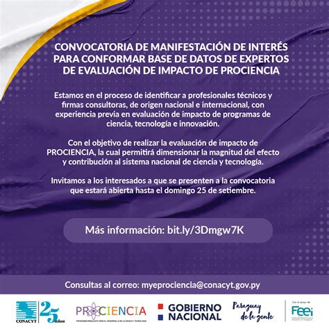 Conacyt Busca Expertos De Evaluaci N De Impacto De Programas De Ciencia