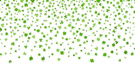 Premium Vector Shamrock Or Green Clover Leaves Pattern Background