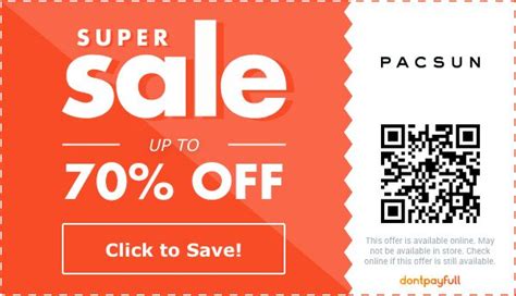 Off Pacsun Promo Codes Discount Codes Jan