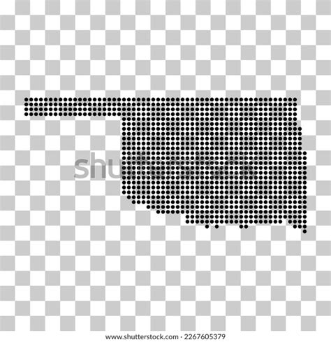 Oklahoma Map Shape United States America Stock Vector (Royalty Free ...