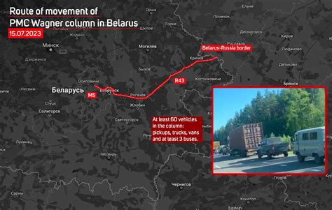 Belarusian Hajun Project On Twitter Approximate Route Of The Wagner