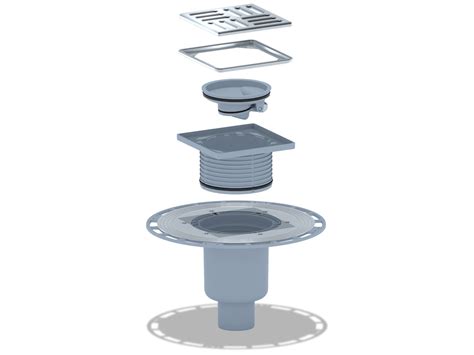 Трап для душа сливной точечный вертикальный регулируемый TQ5912, с ...