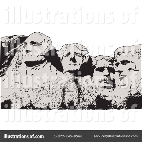 Mount Rushmore Clipart Illustration By Johnny Sajem