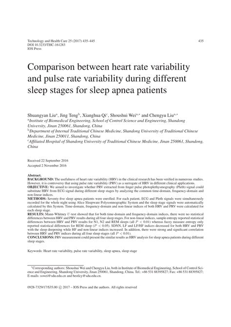 (PDF) Comparison between heart rate variability and pulse rate ...