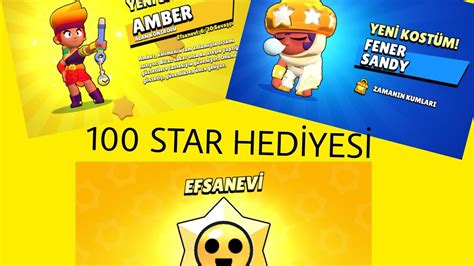 100 Tane Star Hedİyesİ AÇtim Brawl Stars Youtube