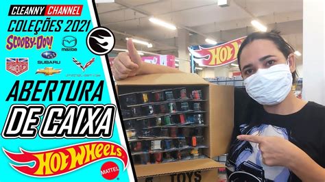 ABRIMOS UMA CAIXA DE HOT WHEELS 2021 NA CAÇADA PT BR Cleanny channel 811 YouTube