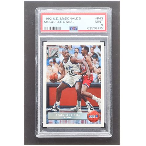 Shaquille O Neal 1992 93 Upper Deck McDonald S P43 RC PSA 9