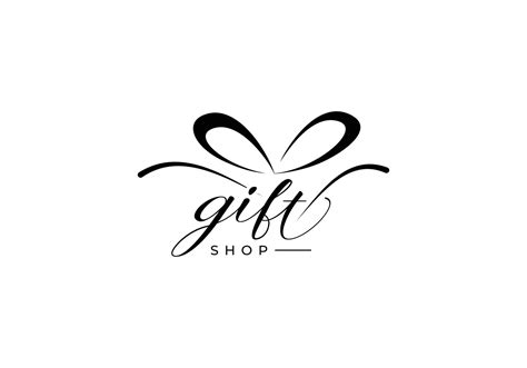 Gift shop initial handwriting vector logo design, gift shop logo design ...