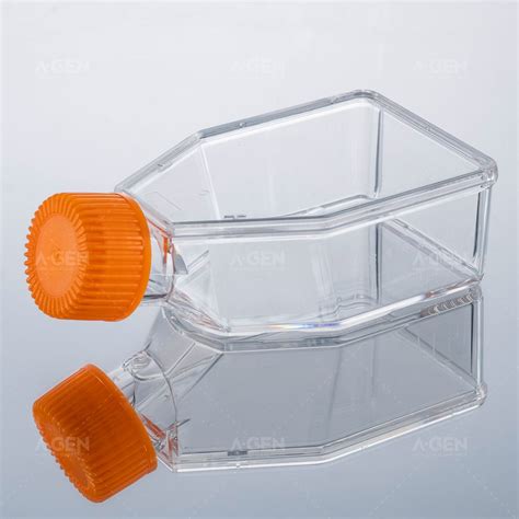 Transparent Sterile Tc Treated Cell And Tissue Culture Bottle Flask