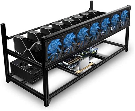 Amazon Kingwin 8 GPU Miner Rig Case Frame Premium Stackable