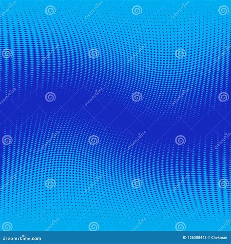 Blue Background With Halftone Effect Vector Illustration Stock