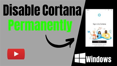 How To Disable Cortana Windows 10 Youtube