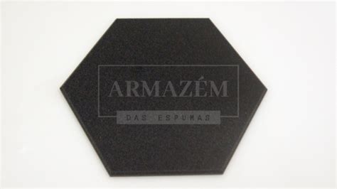 Espuma Acústica Hexagonal 30cm X 2cm Lisa Kit 40 Pçs 3 Alpha