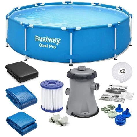 BASEN OGRODOWY STELAŻOWY305X76CM BESTWAY AKCESORIA 56679-Z - ERLI.pl
