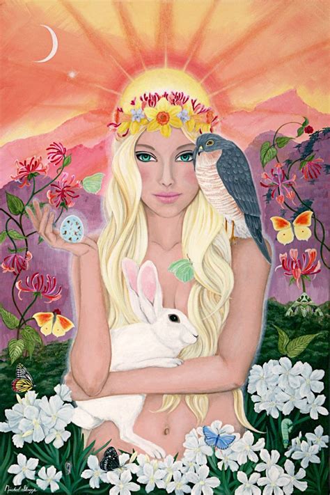 Ostara Pagan Whiteculture European Goddess Art Spring Art