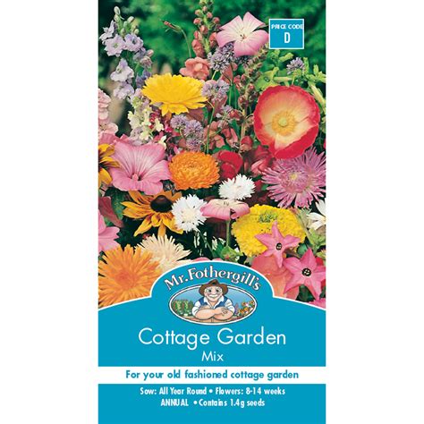 Mr Fothergill's Cottage Garden Mix Flower Seed - Bunnings Australia