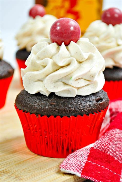 Boozy Fireball Cupcakes With Fireball Icing Baking Beauty