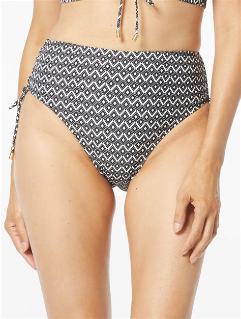 Coco Reef Inspire Shirred High Waist Bikini Bottom Tiki Diamond Tyr