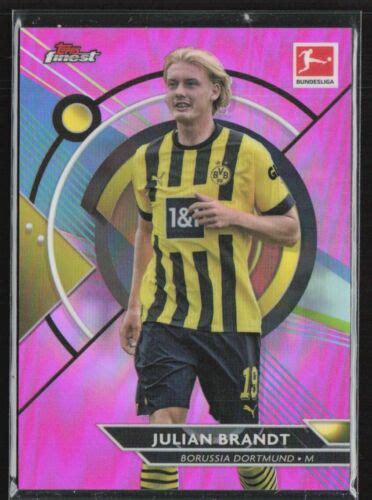 Julian Brandt 2022 Topps Finest Bundesliga Pink Refractor 300 46 EBay