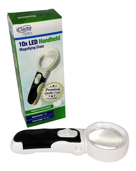 10x Led Handheld Lighted Magnifying Glass Magnifier Lens For Coins Jewelry R Ebay