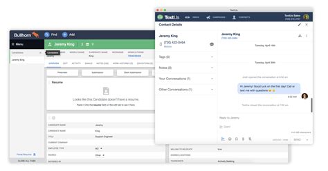 Bullhorn Software With Text Messaging App For Staffing Firms