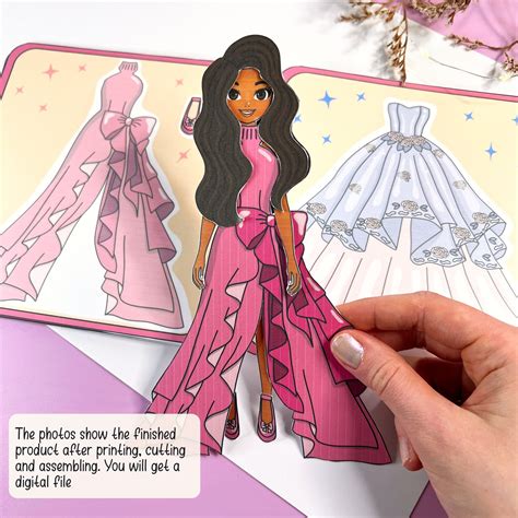 Printable Paper Doll Princess Paperdoll Princess Dresses Activity Book