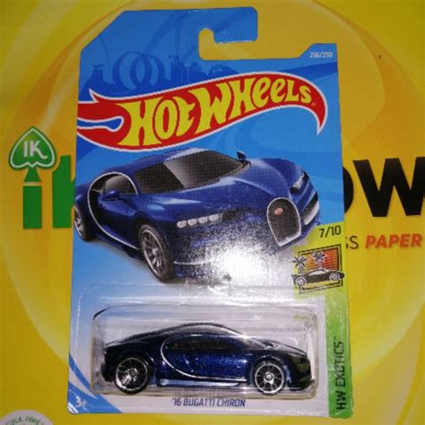 Hot Wheels Bugatti Chiron Blue Shopee Malaysia