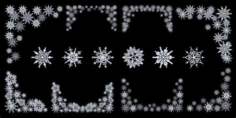 Premium Vector | Snowflake corner border