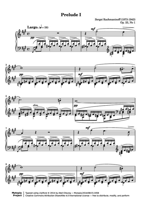 Prelude Op No Free Sheet Music By S Rachmaninoff Pianoshelf