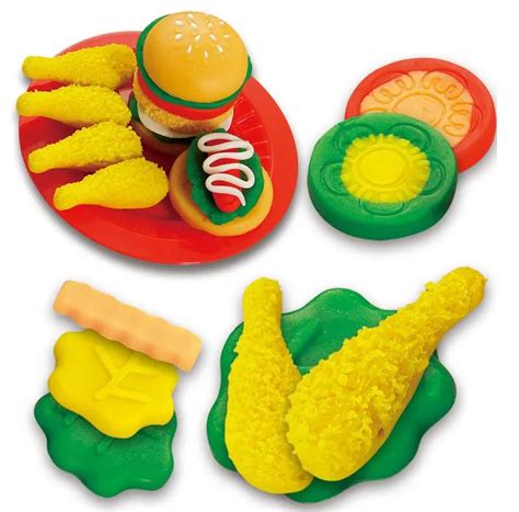 DIY Colored Clay Toys Hamburger Pretend Play #3295 Children Safety ...