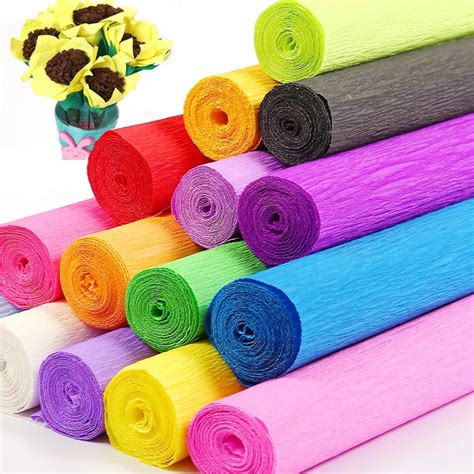 Cm Colored Crepe Paper Roll Origami Crinkled Crepe Paper Decor