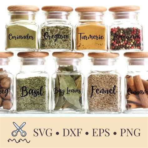 Pantry Labels And Spice Labels Svg Bundle Pantry Labels Pantry