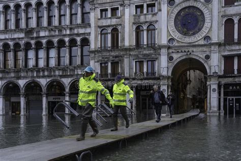 VENICE, ITALY - November 24, 2019: St. Marks Square Piazza San Marco ...