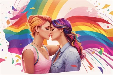 Premium Vector Pride Day Lesbian Gay Bisexual Transgender Illustration