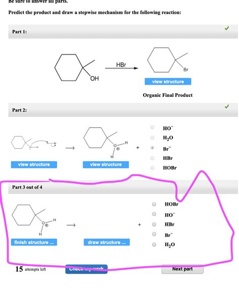 Solved Be Sure To Answer All Parts Predict The Product And Chegg