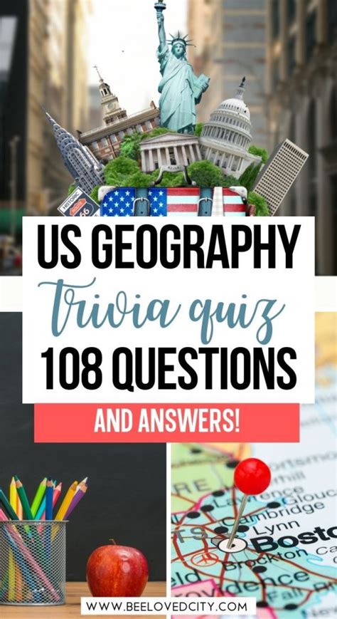 The Ultimate US Geography Quiz 108 Questions Answers BeeLoved City